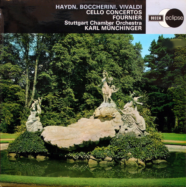 Haydn*, Boccherini*, Vivaldi* Fournier*, Stuttgart Chamber Orchestra*,  Karl Münchinger Cello Concertos (LP, Comp, RM, RP) The Record Album