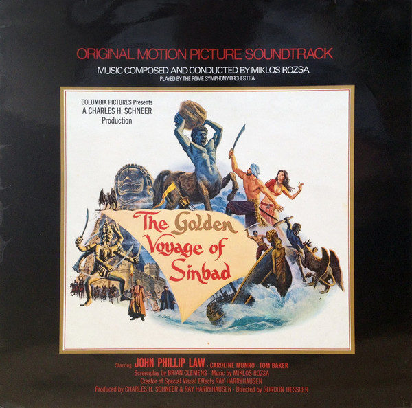 Miklos Rozsa* / The Rome Symphony Orchestra* - The Golden Voyage Of Sinbad: Original Motion Picture Soundtrack (LP, Album)