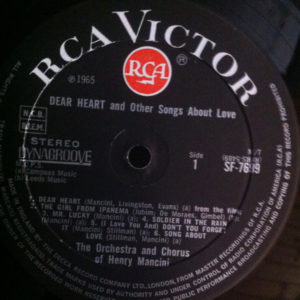 Henry Mancini - Dear Heart (And Other Songs About Love) (LP, Album)