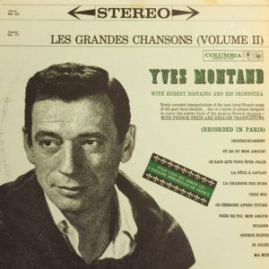 Yves Montand With Hubert Rostaing And His Orchestra* - Les Grandes Chansons (Volume II) (LP, Comp)