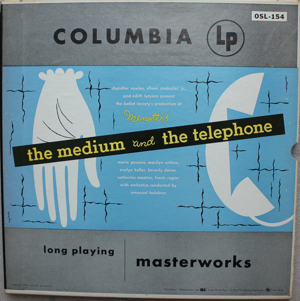 Menotti* - The Medium And The Telephone (2xLP, Mono, RE + Box)