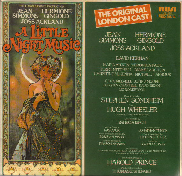 The Original London Cast*, Jean Simmons (2), Hermione Gingold, Joss Ackland - A Little Night Music (LP, Album)