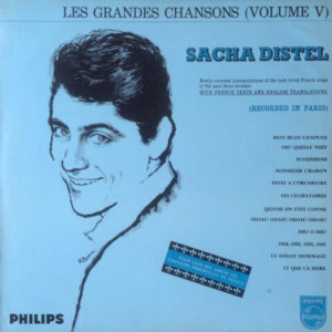 Sacha Distel With Claude Bolling And His Orchestra* - Les Grandes Chansons (Volume V) (LP, Comp)