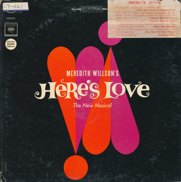 Meredith Willson - Here's Love (Original Broadway Cast) (LP, Album)