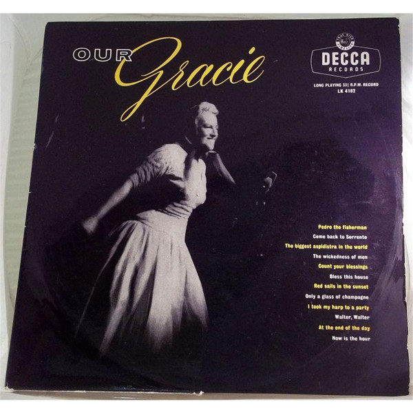 Gracie Fields - Our Gracie  (LP, Album, Mono)