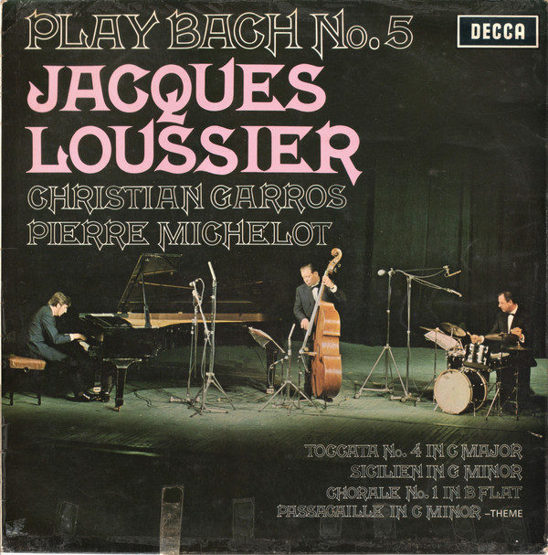 Jacques Loussier, Christian Garros, Pierre Michelot - Play Bach No. 5 (LP, Album)