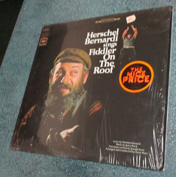 Herschel Bernardi - Herschel Bernardi Sings Fiddler On The Roof (LP, Album, RP)