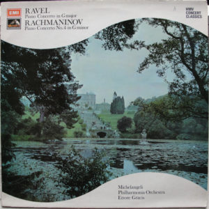 Ravel* / Rachmaninov*, Michelangeli*, Philharmonia Orchestra, Ettore Gracis - Piano Concerto In G Major / Piano Concerto No. 4 In G Minor (LP, Album, RE, RP)