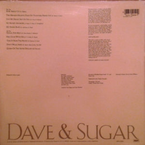 Dave And Sugar - Dave & Sugar (LP, Album, Glo)