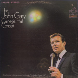 John Gary - Carnegie Hall Concert (LP, Gat)