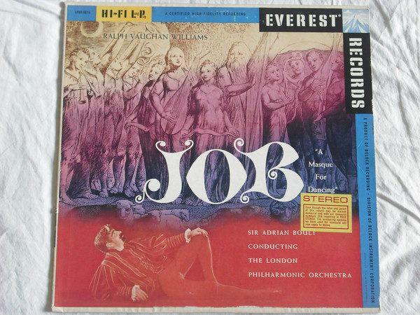Ralph Vaughan Williams, Sir Adrian Boult, The London Philharmonic Orchestra - Job "A Masque For Dancing" (LP)