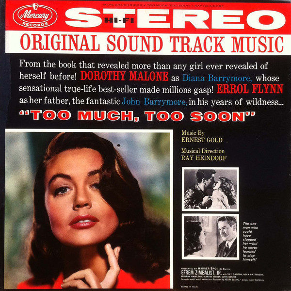 Ernest Gold - Too Much, Too Soon - Original Sound Track Music (LP, Album)