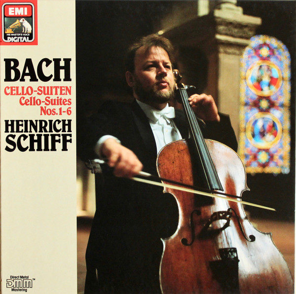 Bach*, Heinrich Schiff - Cello-Suiten = Cello-Suites Nos. 1-6 (2xLP)
