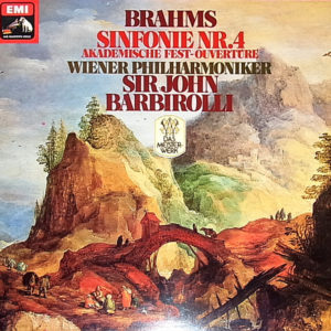 Johannes Brahms - Sir John Barbirolli - Wiener Philharmoniker - Sinfonie Nr.4 E-Moll Op.98 - Akademische Festouvertüre Op.80 (LP, Album, RE)