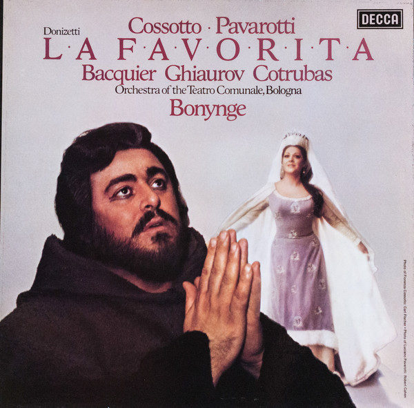 Donizetti*, Cossotto*, Pavarotti*, Bacquier*, Ghiaurov*, Cotrubas*, Orchestra Of The Teatro Comunale, Bologna*, Bonynge* - La Favorita (3xLP + Box)