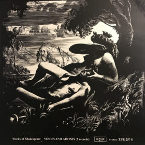 The Marlowe Dramatic Society And Professional Players, William Shakespeare - Venus And Adonis (2xLP + Box)