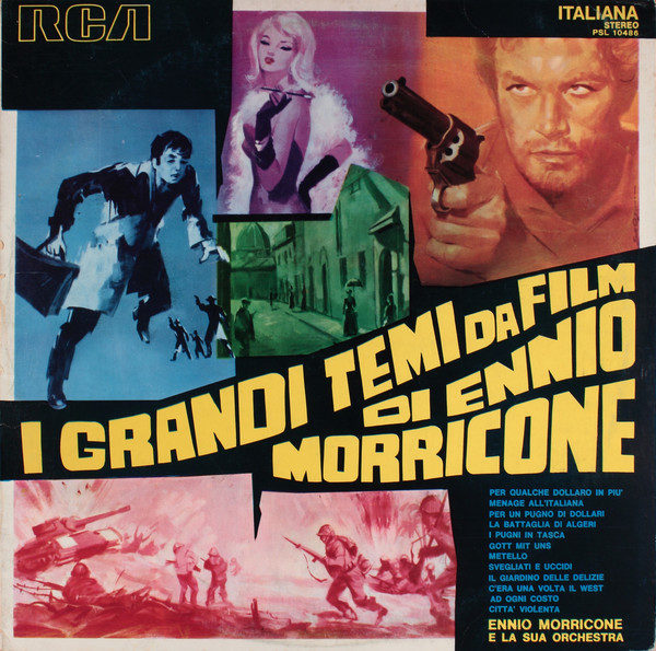 Ennio Morricone E La Sua Orchestra* - I Grandi Temi Da Film Di Ennio Morricone (LP, Comp)