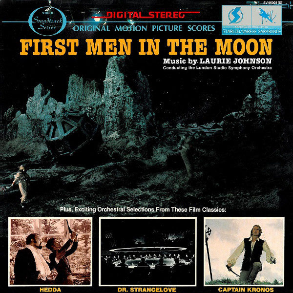 Laurie Johnson - Music From First Men In The Moon, Hedda, Captain Kronos & Dr. Strangelove - Original Motion Picture Score (LP, Album)