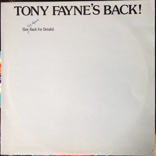 Tony Fayne - Tony Fayne's Back (LP, Mono)