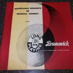 Various - Memorable Moments In Musical Comedy (10", Comp, Mono)