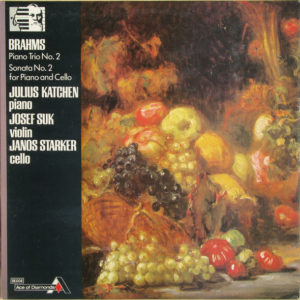 Johannes Brahms - Julius Katchen, Josef Suk, Janos Starker - Pianos Trios Nos.1 &3 (LP, RE)