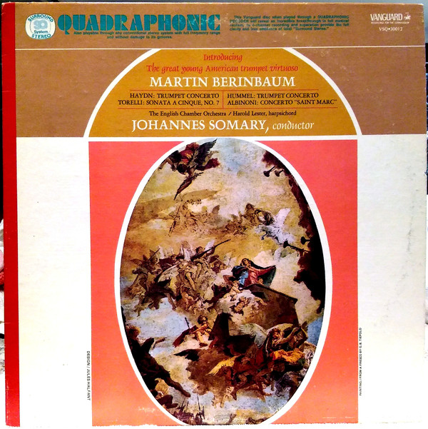 Martin Berinbaum, Johannes Somary, Harold Lester, English Chamber Orchestra - Introducing The Great Young American Trumpet Virtuoso Martin Berinbaum (LP, Album, Quad)