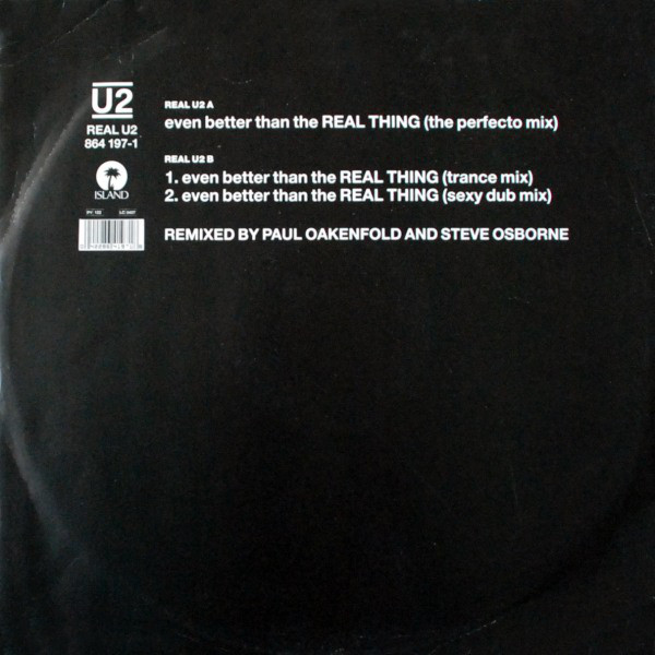 U2 - Even Better Than The Real Thing (12", Single, Ltd)