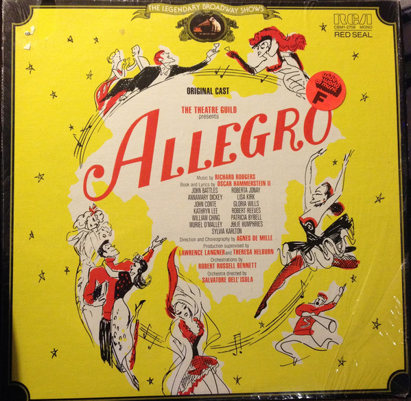 Rodgers & Hammerstein - Original Cast* - Allegro (LP, Album, Mono, RE, RM)