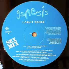 Genesis - I Can't Dance (12", Promo)