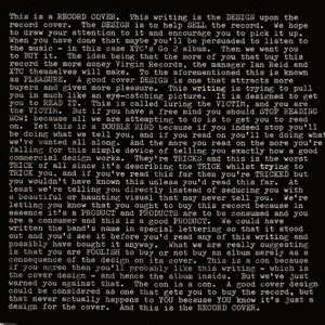 XTC - Go 2 (LP, Album)