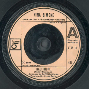 Nina Simone - Baltimore (7", Single)
