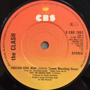 The Clash - English Civil War (Johnny Comes Marching Home) (7", Single, RP)