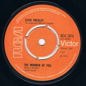 Elvis Presley - The Wonder Of You (7", Single, Pus)