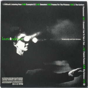 Laurie Anderson - Selections From United States Live (LP, Promo, Smplr)