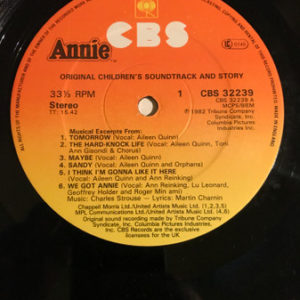 Various - Annie (Original Children's Soundtrack And Story) (LP, Album, Gat)