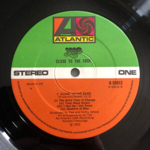 Yes - Close To The Edge (LP, Album, Tex)