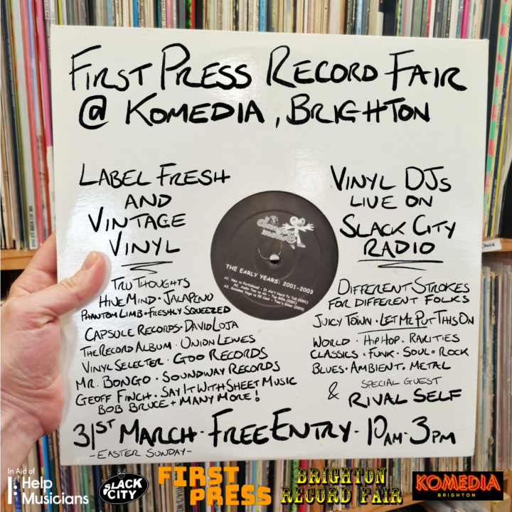 We are at the Komedia record fair