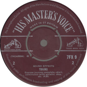 No Artist - Sound Effects - Trains (7", Single)