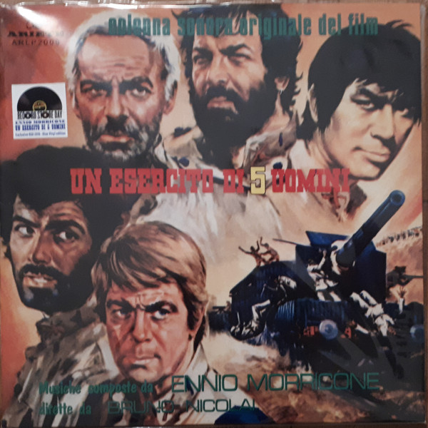 Ennio Morricone - Un Esercito Di 5 Uomini (Colonna Sonora Originale Del Film) (LP, Album, RSD, RE, Blu)